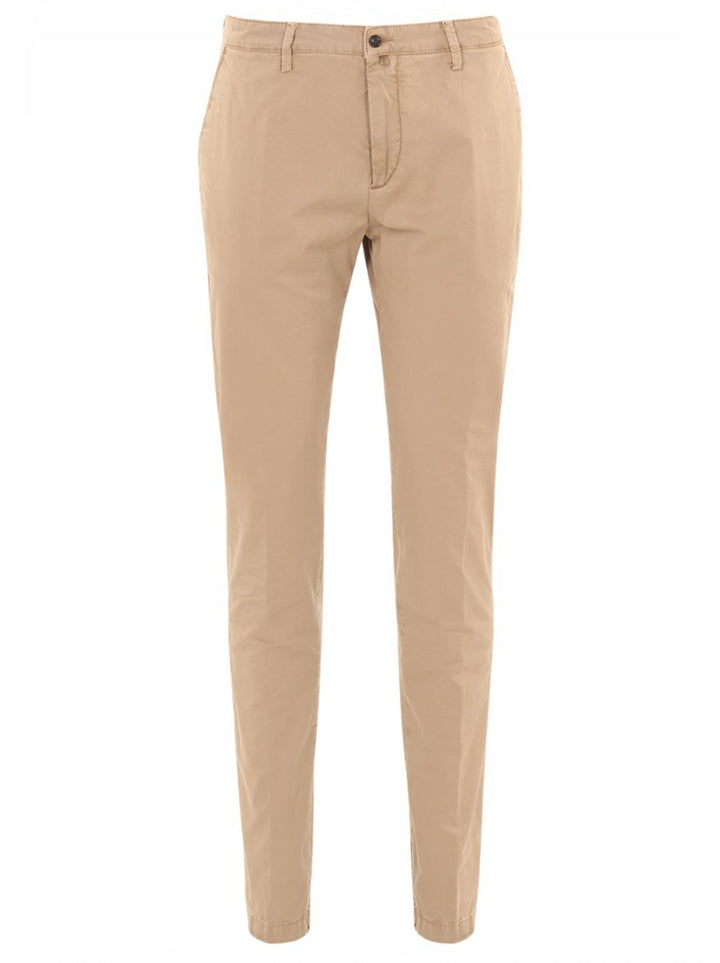 Four.ten chino-97% katoen, 3% elastaan-HEREN BROEKEN-Beige
