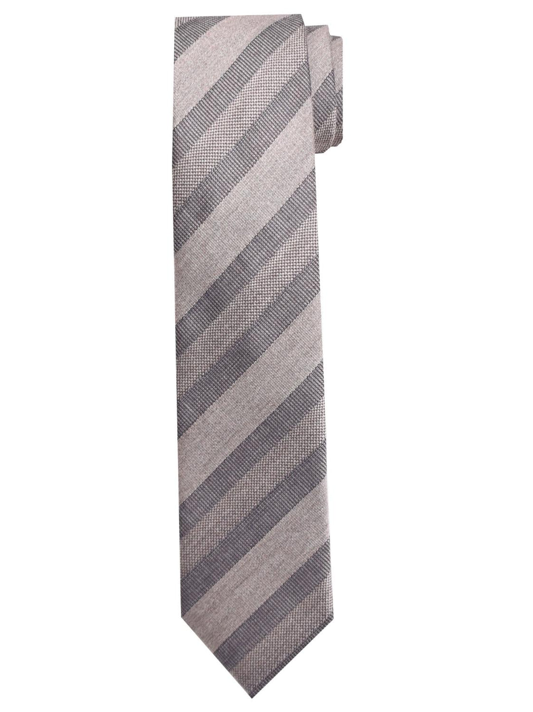 Frenk stropdas-100% zijde-HEREN DAS/ STRIK/POCHETTE-Beige