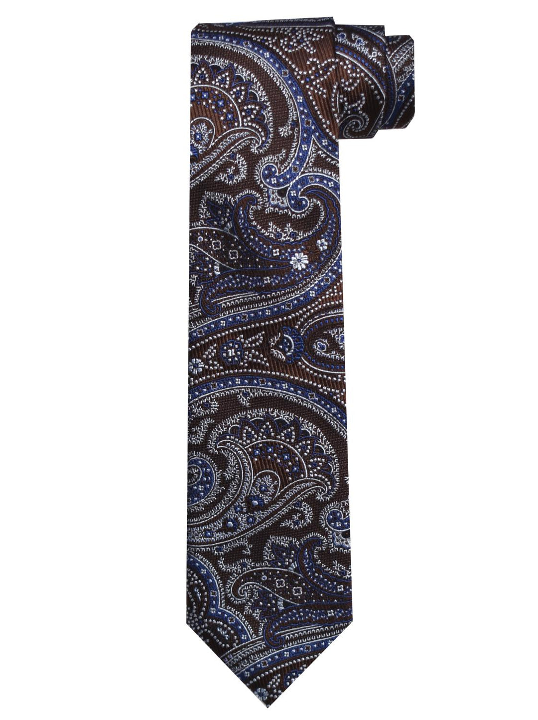 Frenk stropdas-100% zijde-HEREN DAS/ STRIK/POCHETTE-Bruin