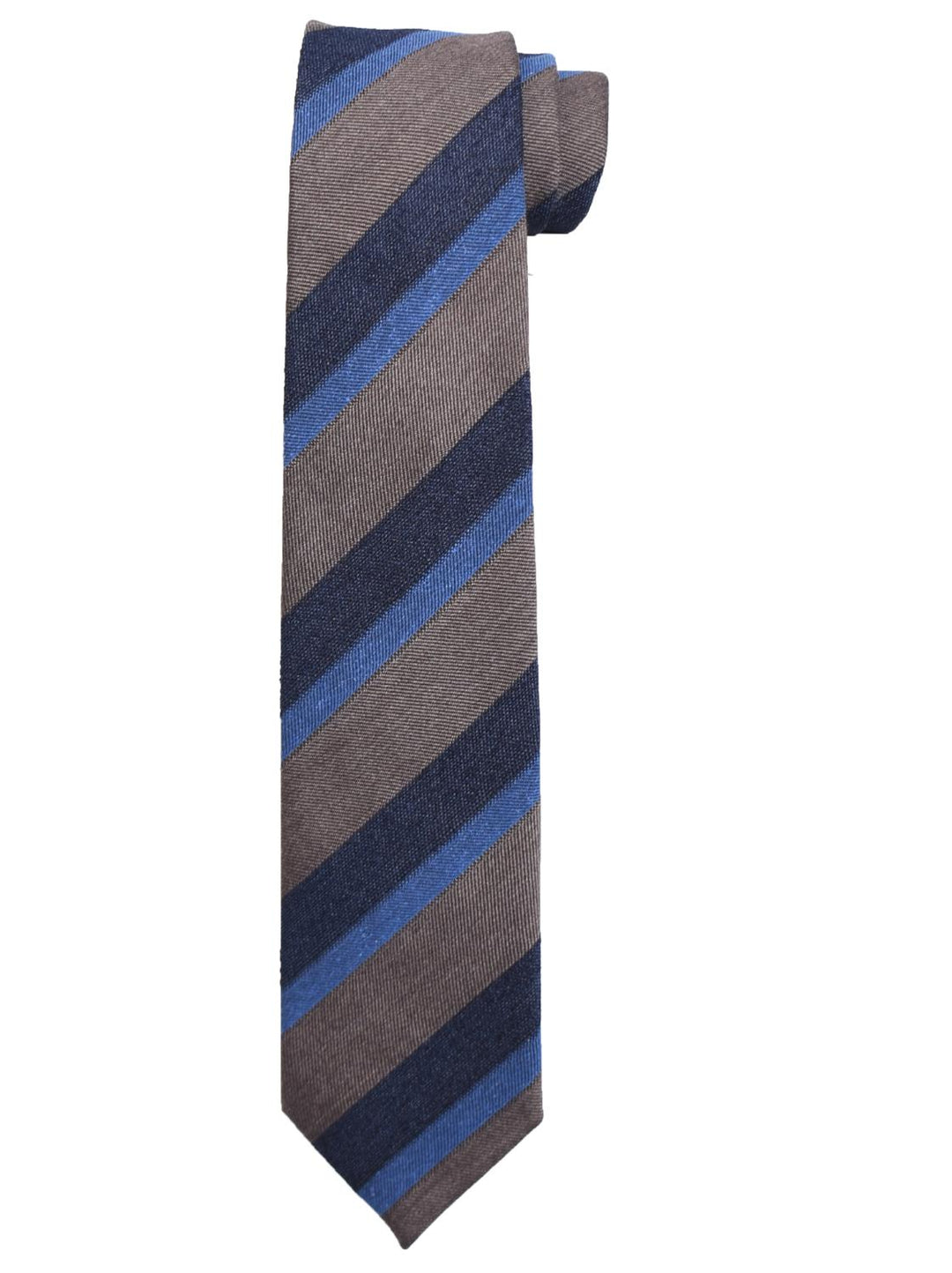 Frenk stropdas-100% zijde-HEREN DAS/ STRIK/POCHETTE-Bruin