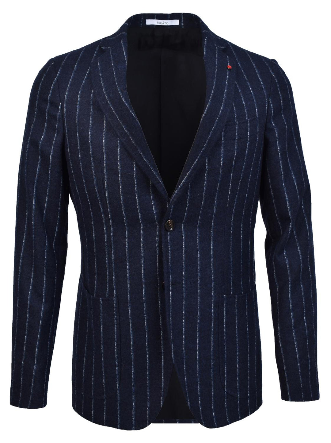 Fugato colbert blauw gestreept-38% wol, 33% katoen, 29% polyamide-HEREN PAKKEN & COLBERTS-Blauw