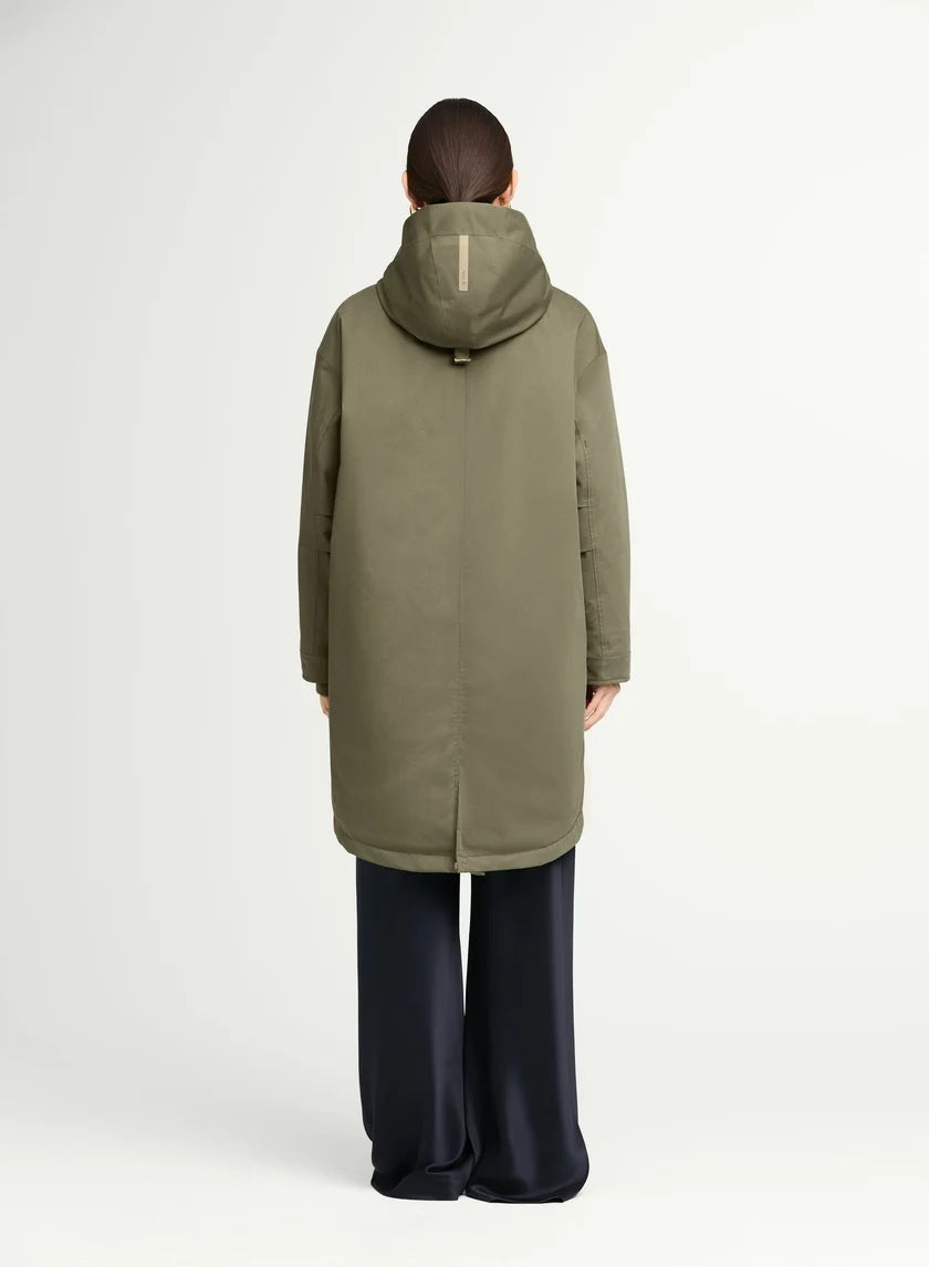 g-lab META Parka – Groen-62% katoen, 38% polyester<br />Voering: 100% polyester-DAMES JASSEN & JACKS-Groen