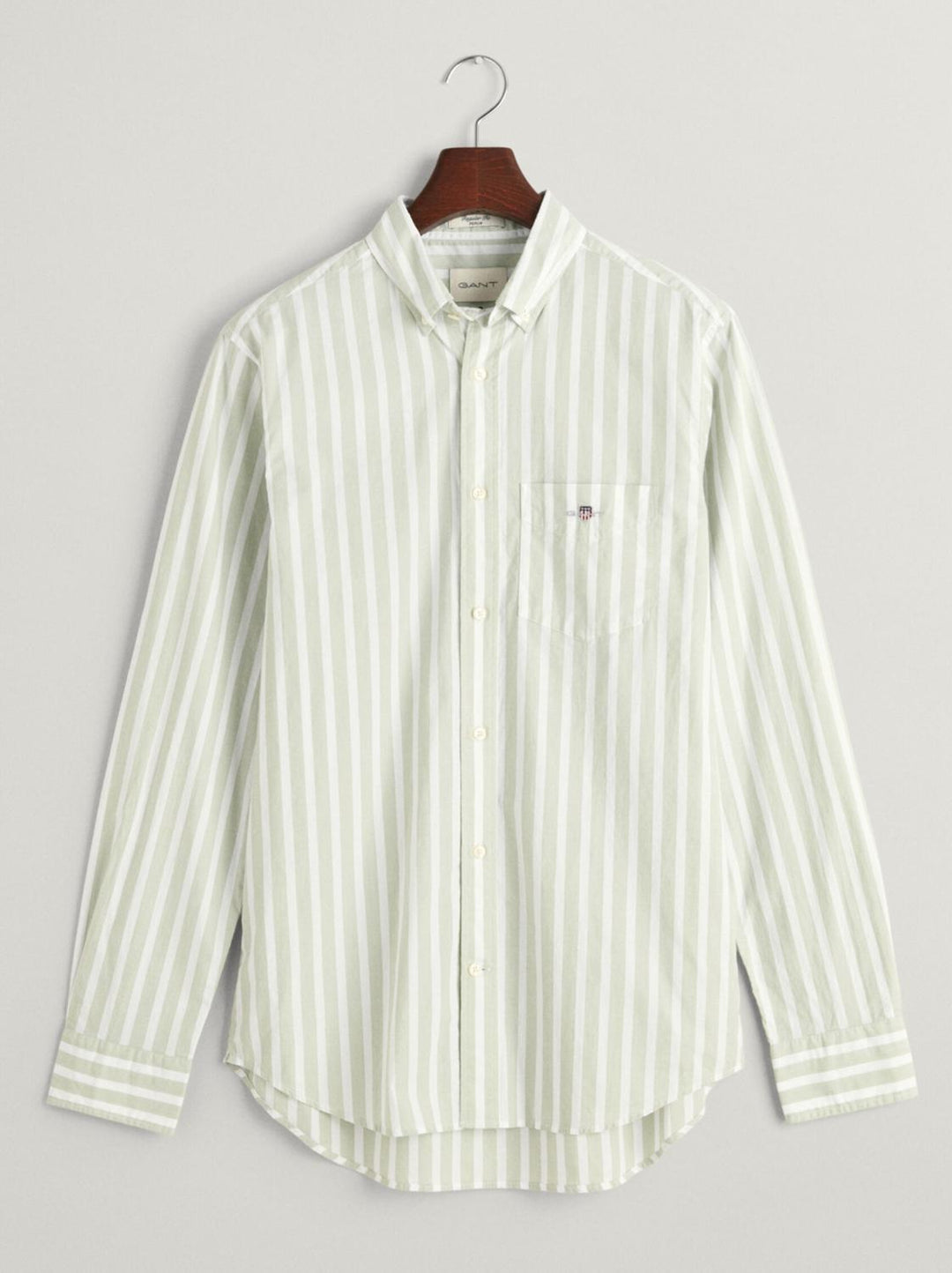 GANT regular fit poplin shirt-100% katoen-HEREN SHIRTS-Groen