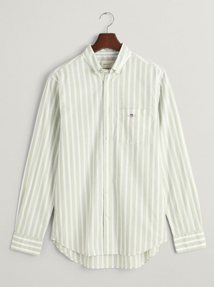 GANT regular fit poplin shirt-100% katoen-HEREN SHIRTS-Groen
