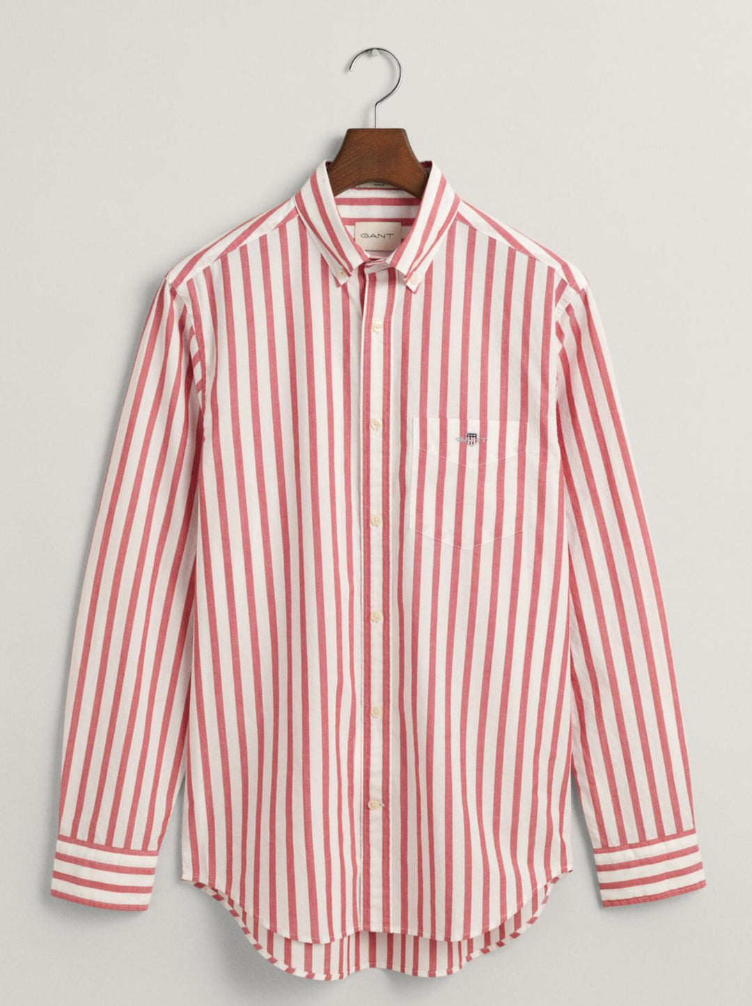 GANT regular fit poplin shirt-100% katoen-HEREN SHIRTS-Rood