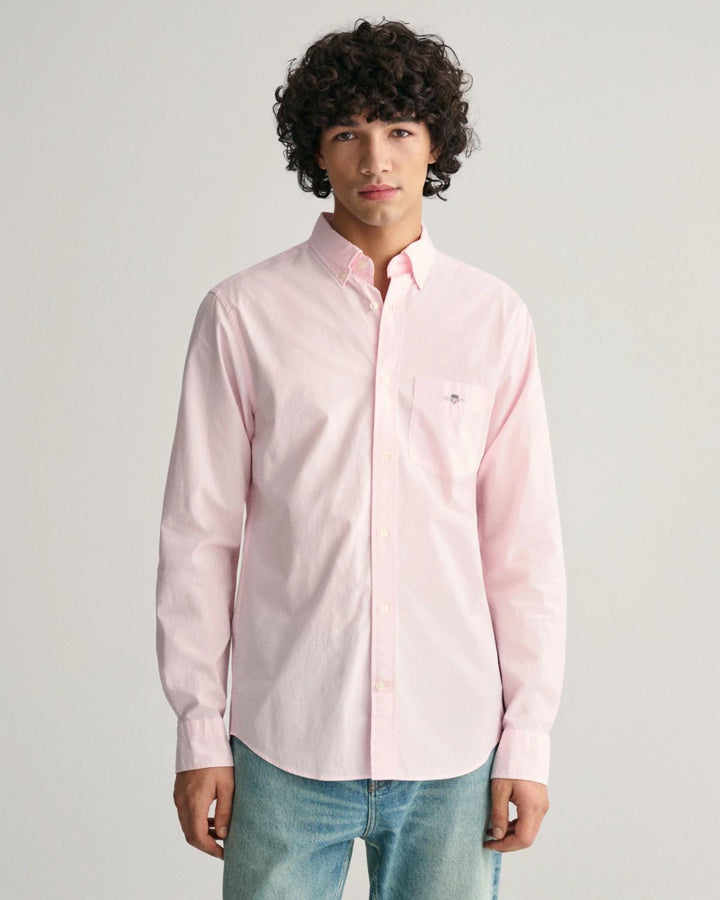 GANT regular fit poplin shirt-100% katoen-HEREN SHIRTS-Roze