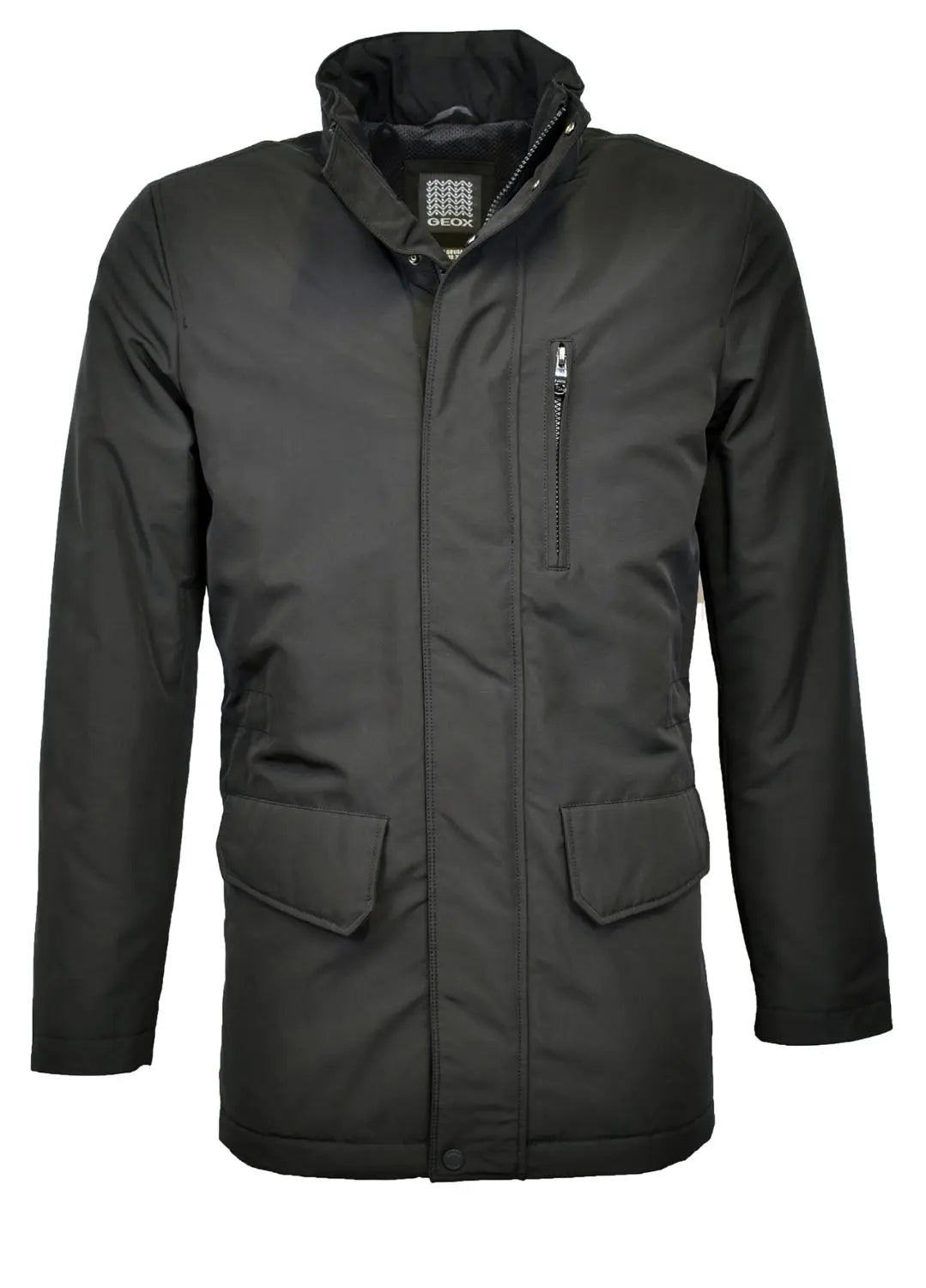 Geox katoenen jack-100% Polyester-HEREN JASSEN & JACKS-Zwart
