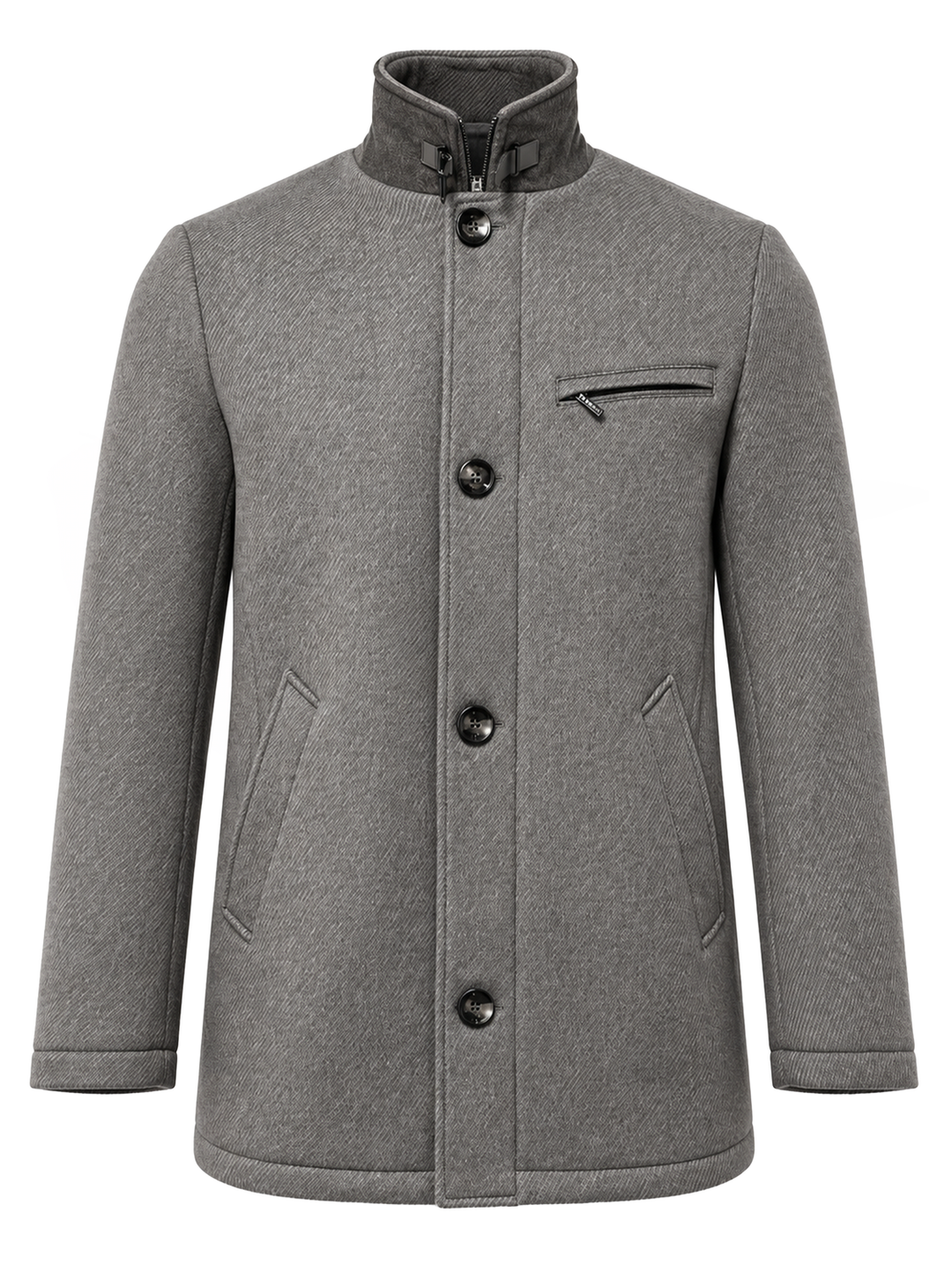 Gimo's Wollen Jack – Beige-70% wol, 30% polyester<br />Voering: 100% polyester-HEREN JASSEN & JACKS-Beige