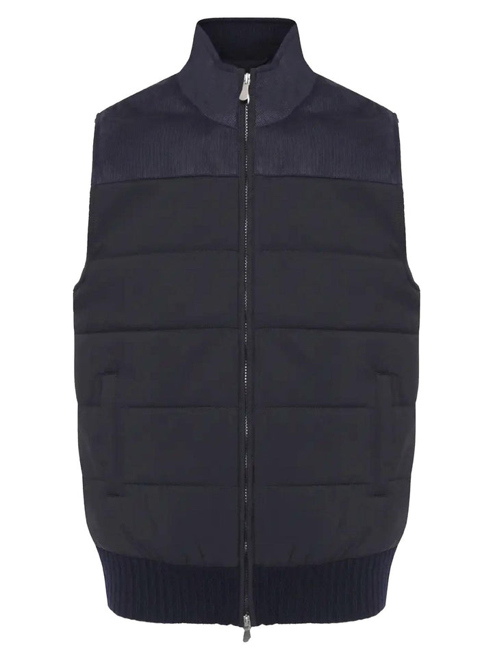 Gran Sasso Bodywarmer – Blauw-100% lamswol-HEREN JASSEN & JACKS-Blauw