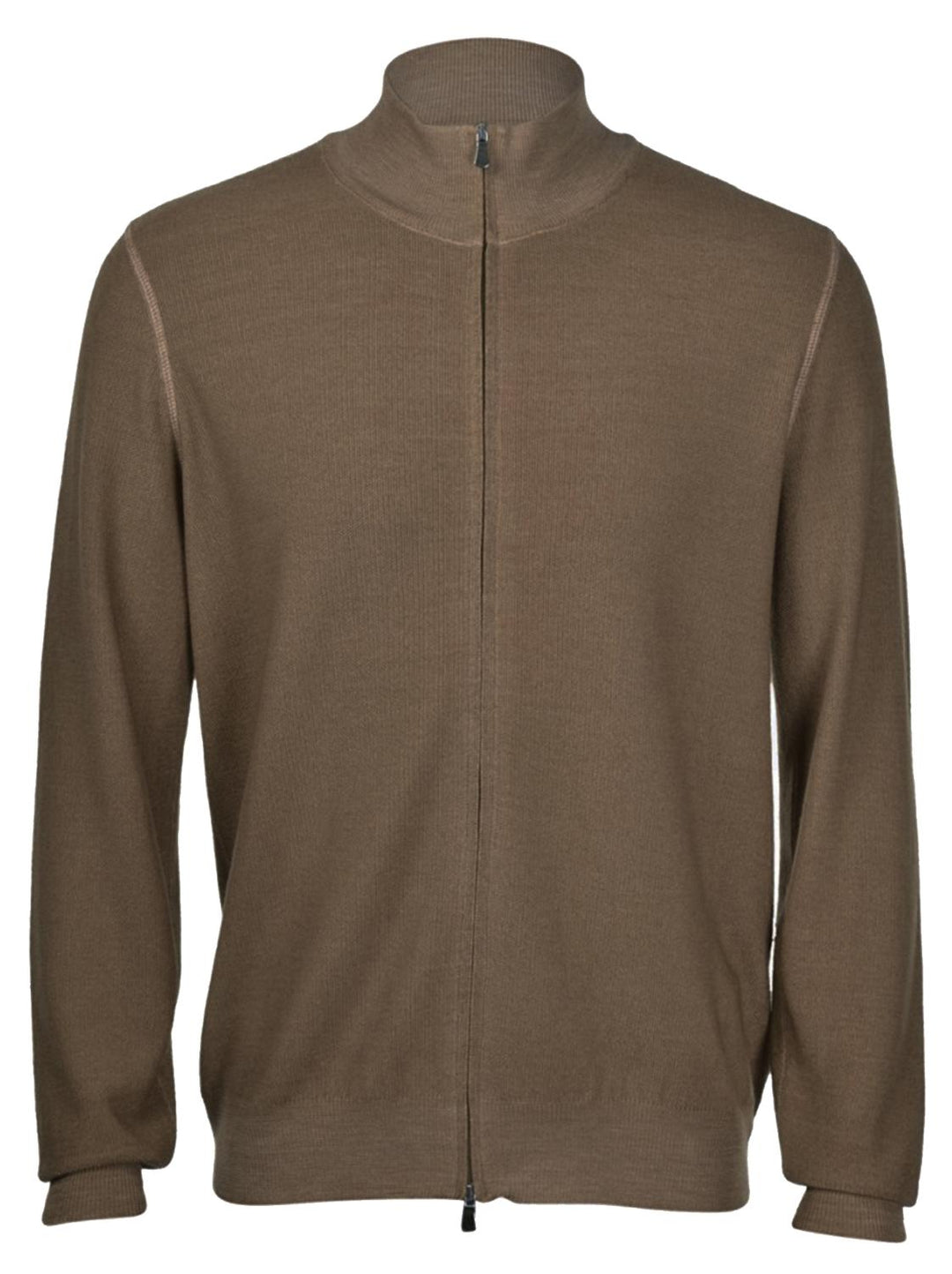 Gran Sasso bruin vest-100% wol-HEREN TRUIEN & VESTEN-Bruin