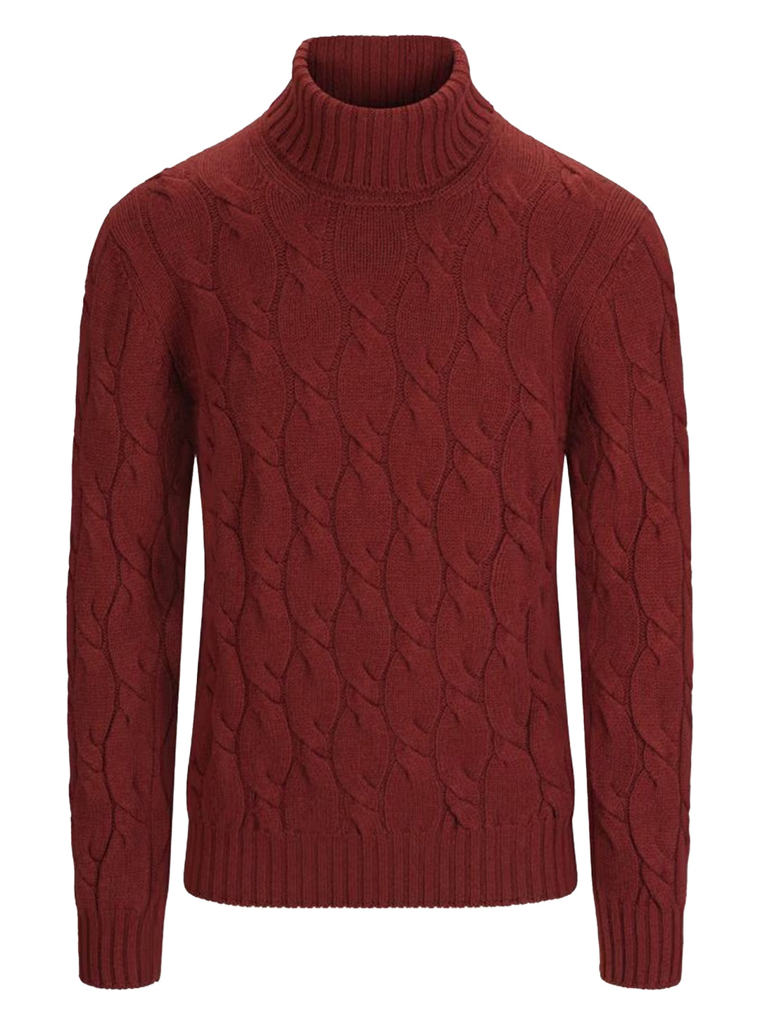 Gran Sasso Coltrui Wol – Rood-80% lamswol, 10% viscose, 10% cashmere-HEREN TRUIEN & VESTEN-Rood