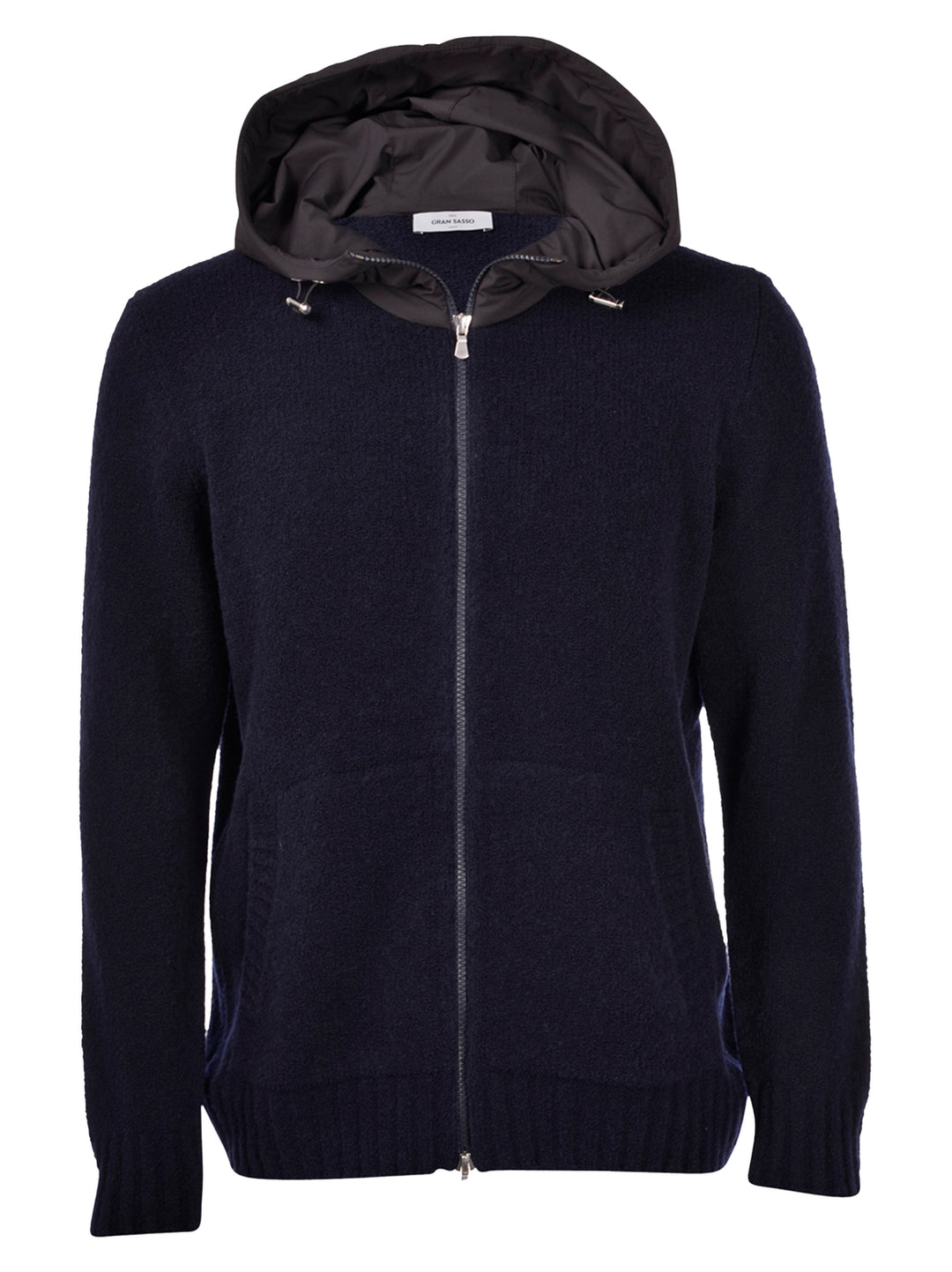 Gran Sasso Hoody – Blauw-80% lamswol, 20% polyamide-HEREN TRUIEN & VESTEN-Blauw