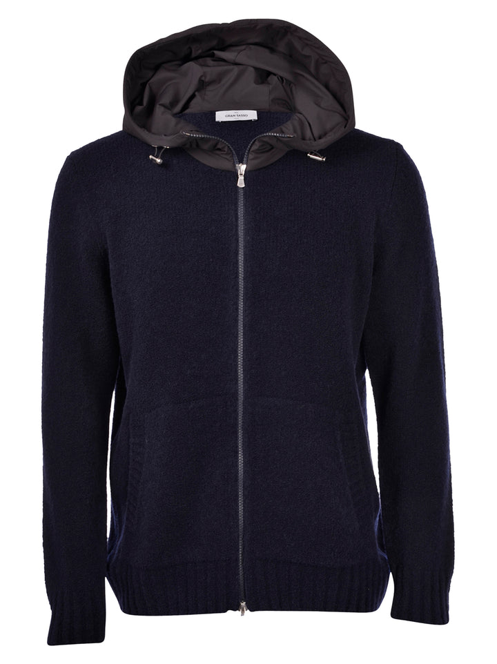 Gran Sasso Hoody – Blauw-80% lamswol, 20% polyamide-HEREN TRUIEN & VESTEN-Blauw