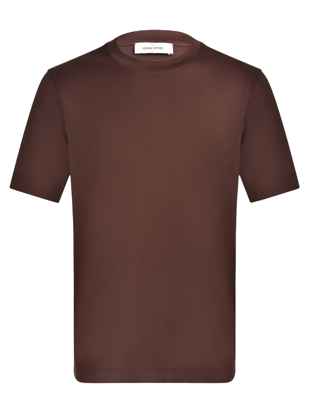 Gran Sasso Interlock pima cotton T-shirt – Bruin-100% katoen-HEREN POLO'S & T-SHIRTS-Bruin