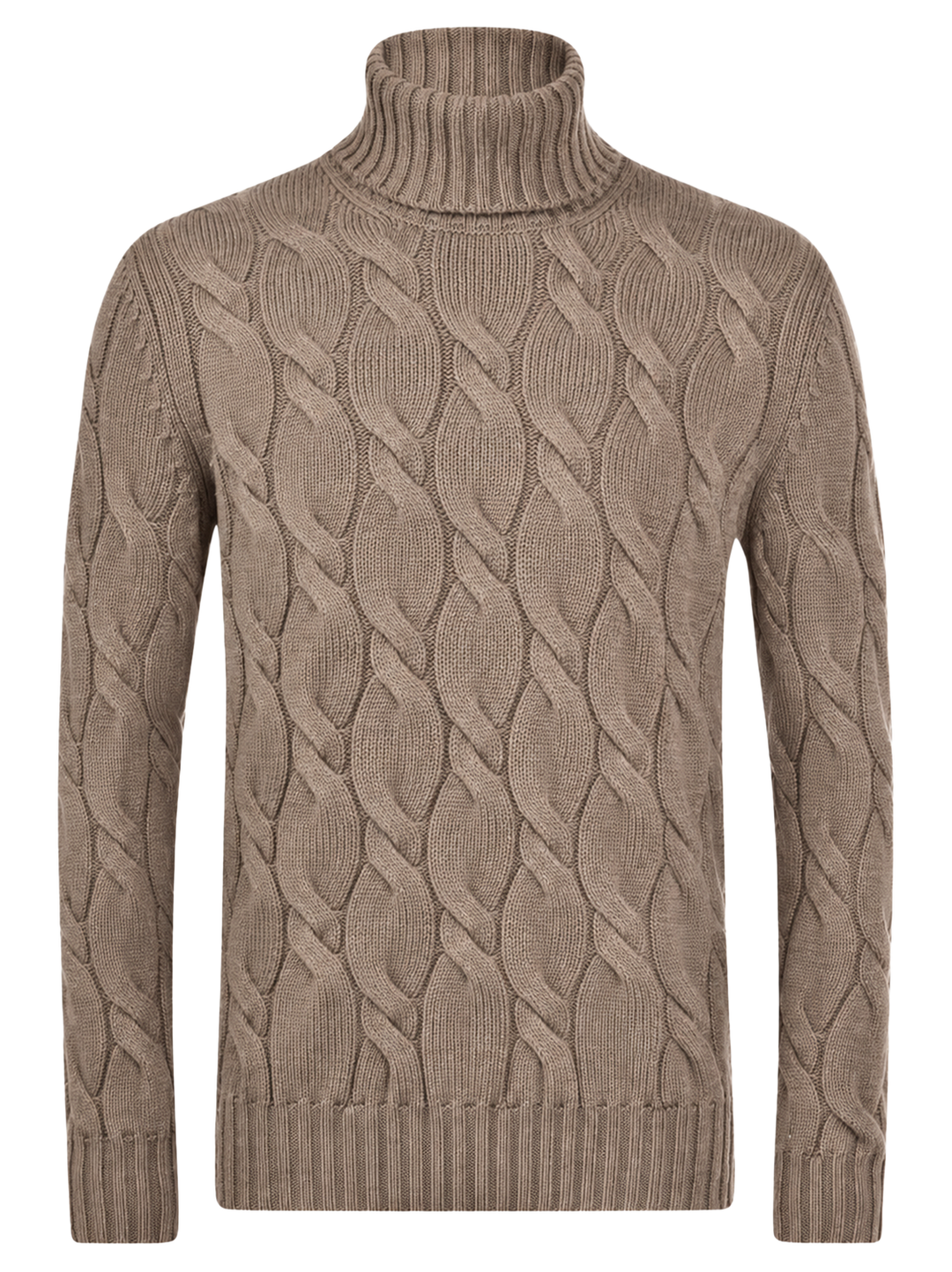 Gran Sasso Kabel Coltrui – Bruin-80% wol, 10% kasjmier, 10% viscose-HEREN TRUIEN & VESTEN-Bruin