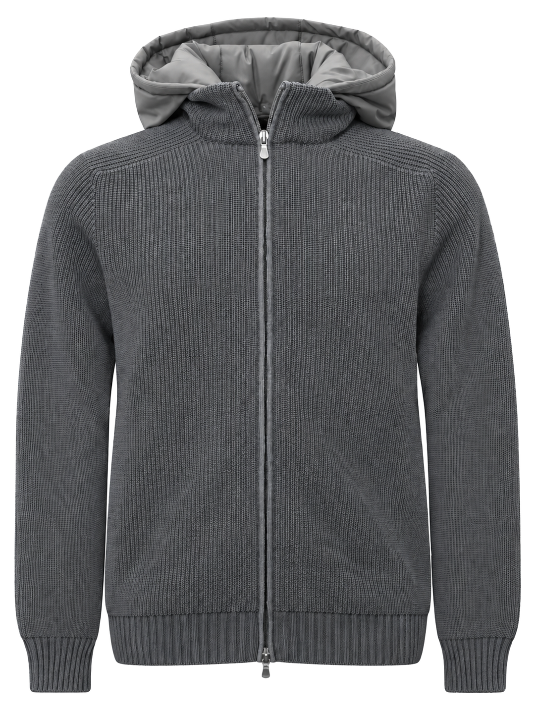 Gran Sasso Lamswollen Vest – Grijs-100% lamswol-HEREN TRUIEN & VESTEN-Grijs