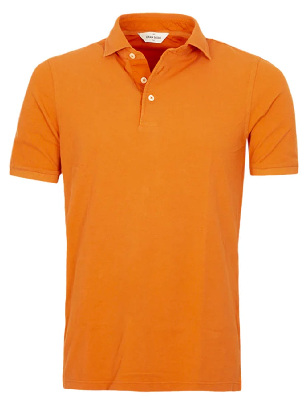 Gran Sasso oranje polo-100% katoen-HEREN POLO'S & T-SHIRTS-Oranje