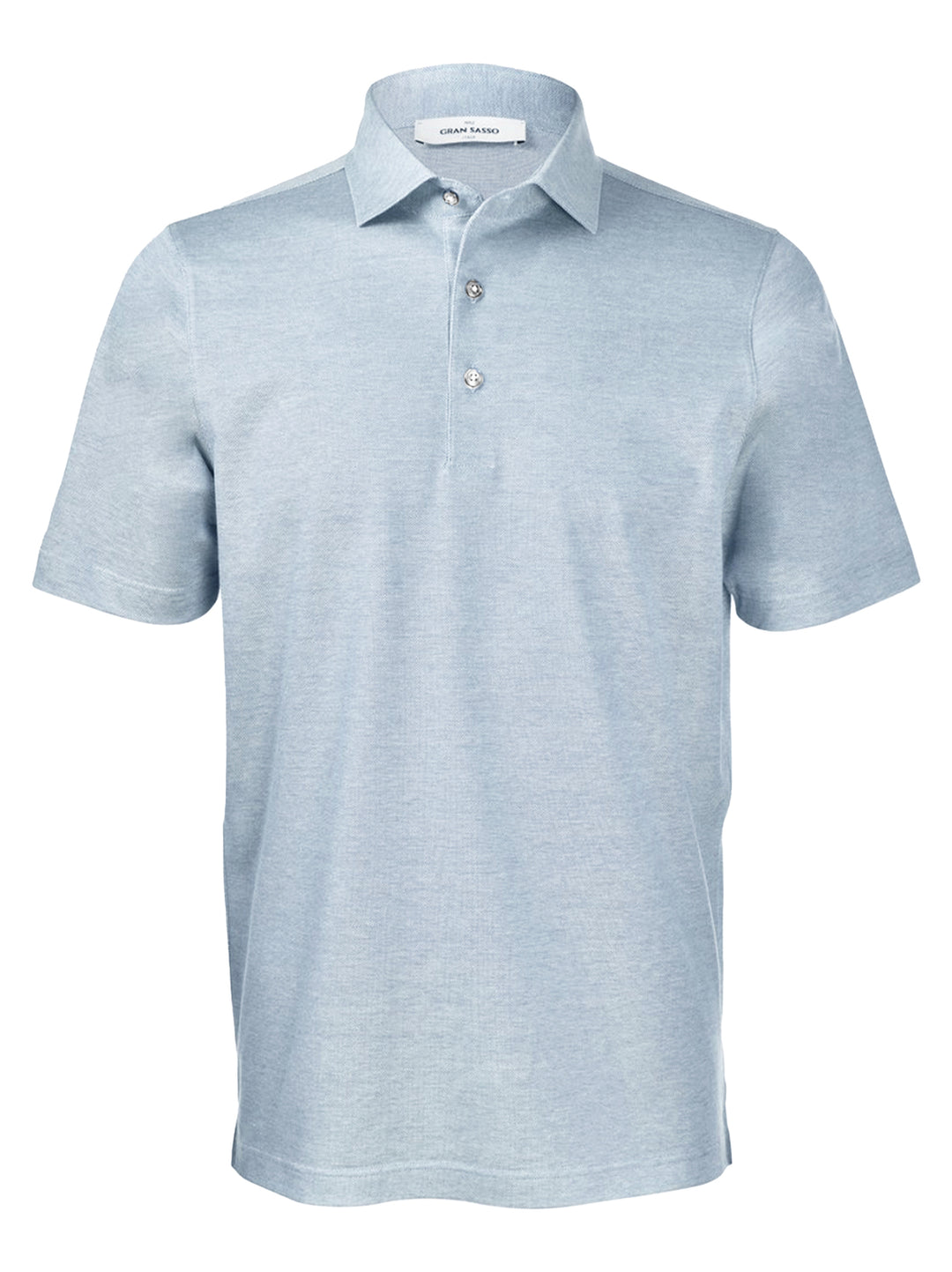 Gran Sasso Piqué Polo – Blauw-100% katoen-HEREN POLO'S & T-SHIRTS-Blauw