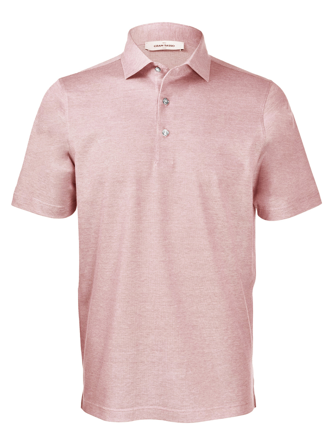 Gran Sasso Piqué Polo – Roze-100% katoen-HEREN POLO'S & T-SHIRTS-Roze