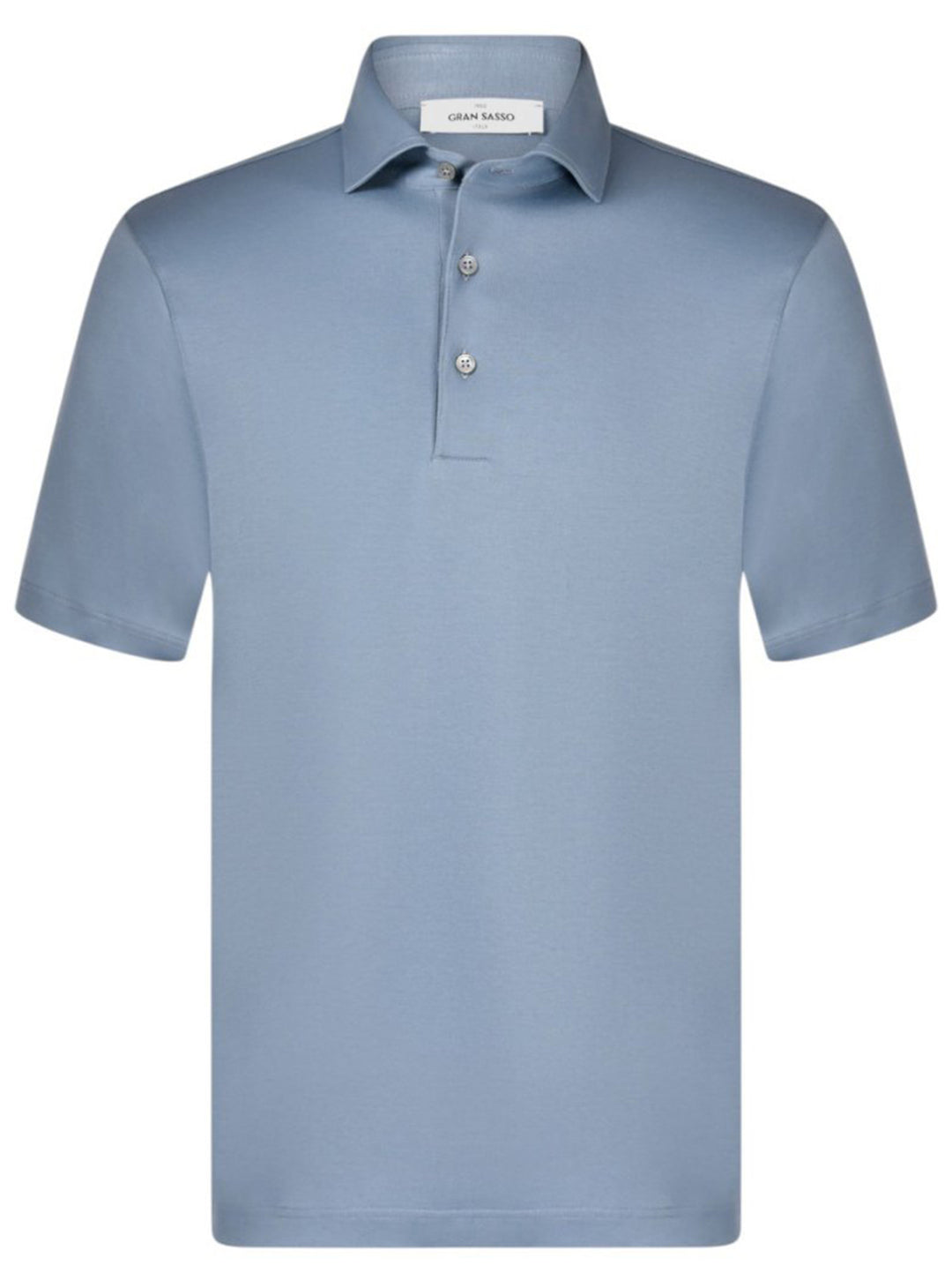 Gran Sasso Polo – Blauw-100% katoen-HEREN POLO'S & T-SHIRTS-Blauw