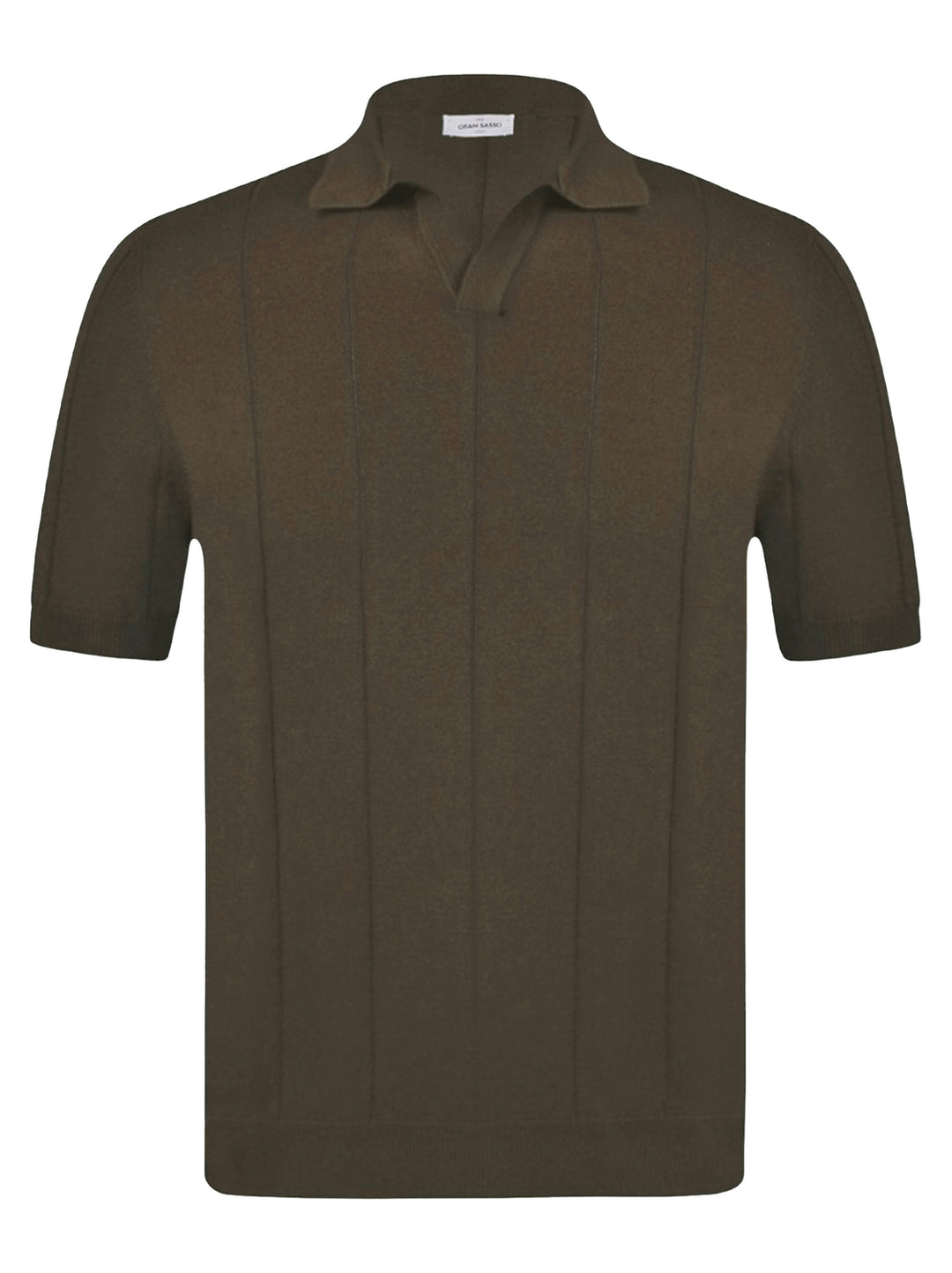 Gran Sasso Polo – Bruin-100% katoen-HEREN POLO'S & T-SHIRTS-Bruin