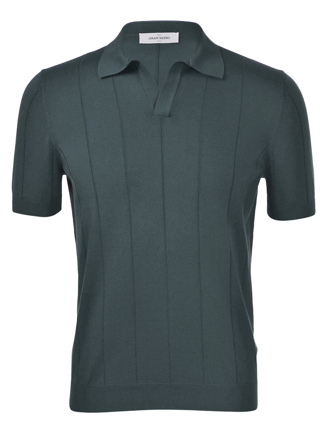 Gran Sasso polo korte mouw-100% Katoen-HEREN POLO'S & T-SHIRTS-Blauw