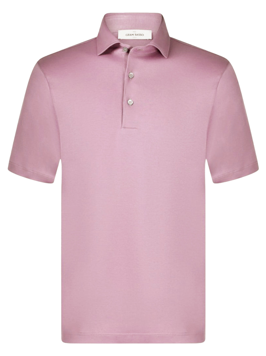 Gran Sasso Polo Pima Katoen Interlock Jersey-100% katoen-HEREN POLO'S & T-SHIRTS-Roze