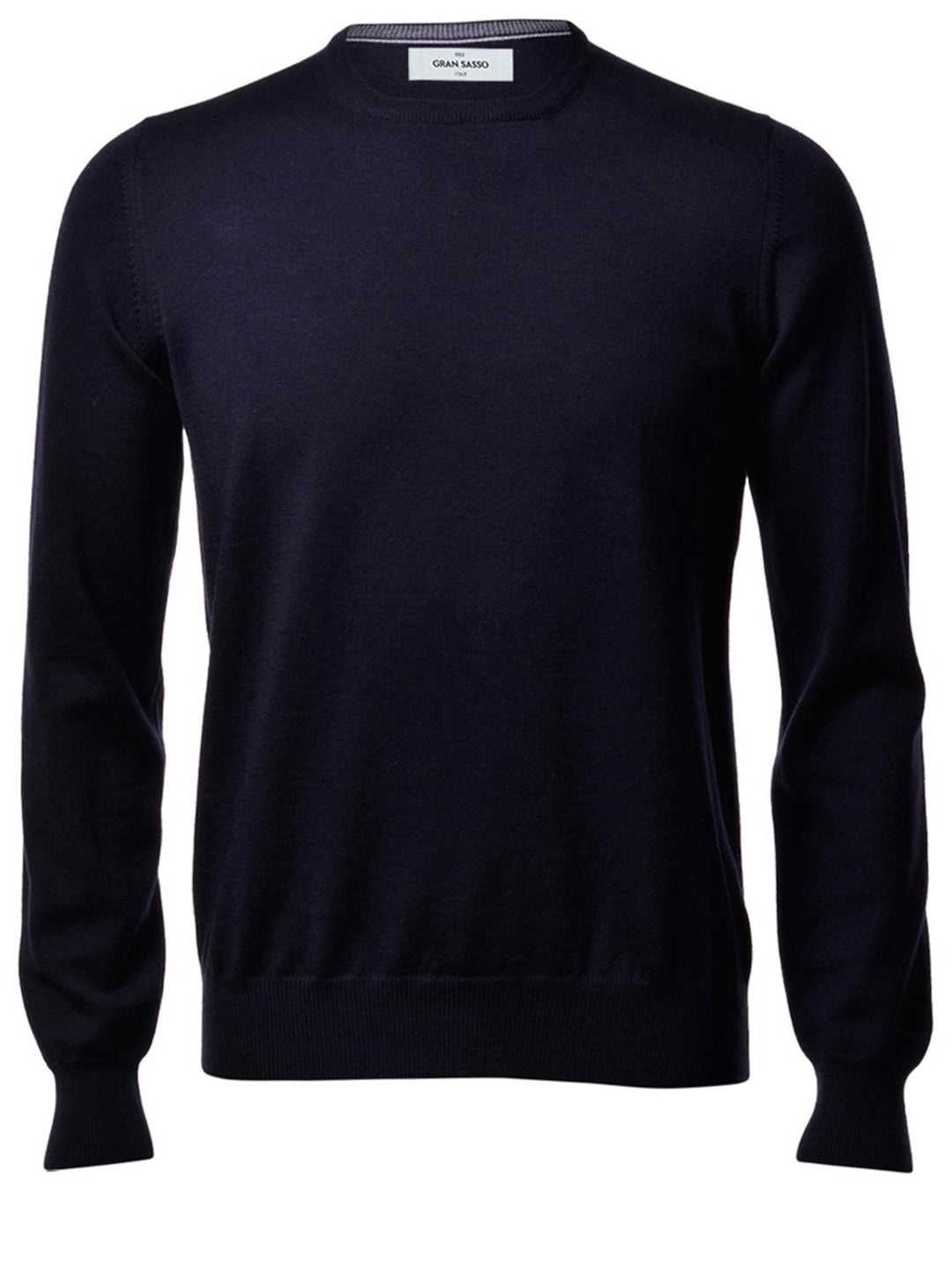 Gran Sasso ronde hals trui-100% wol-HEREN TRUIEN & VESTEN-Blauw