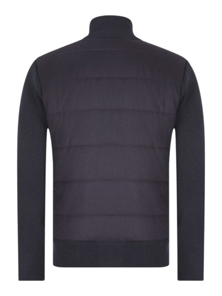 Gran Sasso Sartorial Vest met Rits – Blauw-100% wol-HEREN TRUIEN & VESTEN-Blauw