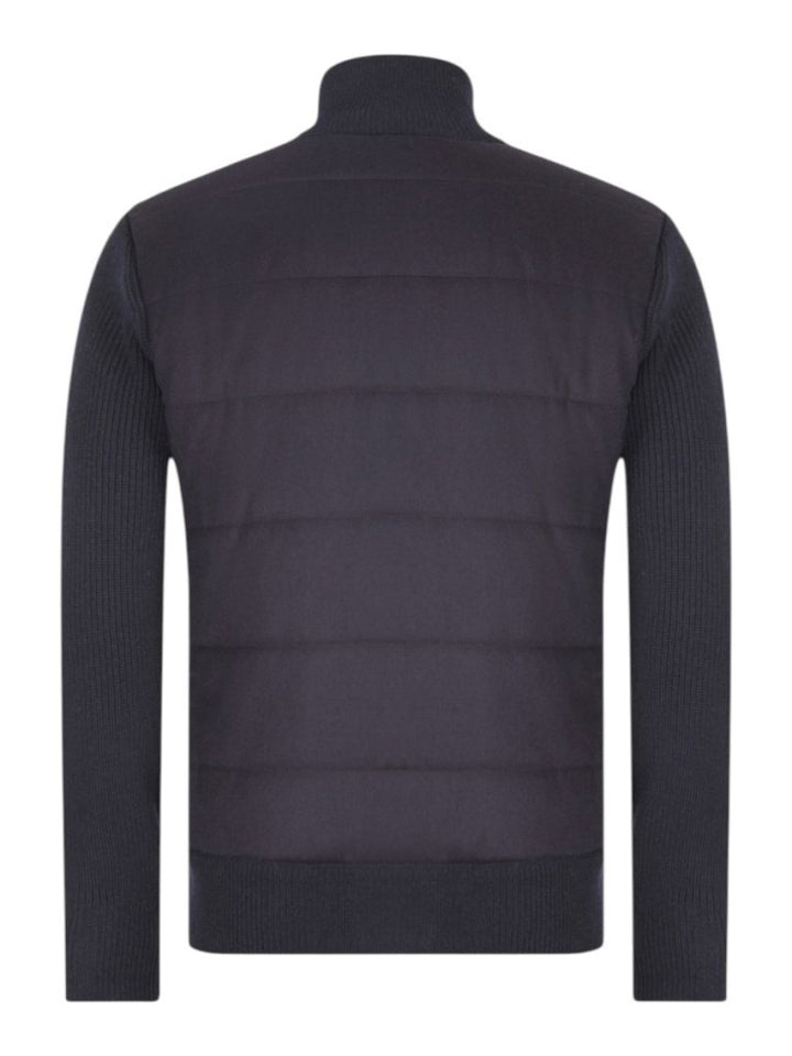 Gran Sasso Sartorial Vest met Rits – Blauw-100% wol-HEREN TRUIEN & VESTEN-Blauw