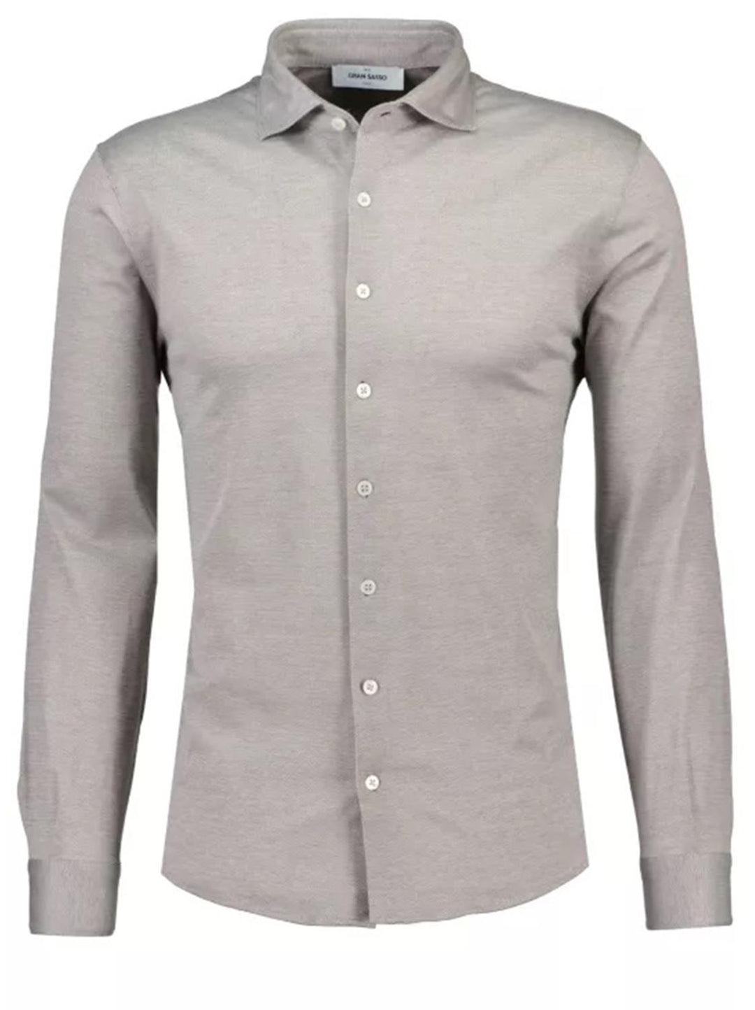 Gran Sasso Shirt-100% katoen-HEREN SHIRTS-Bruin