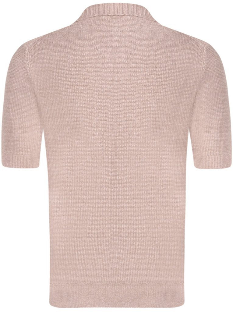 Gran Sasso Skipper poloshirt – Beige-68% linnen, 32% katoen-HEREN TRUIEN & VESTEN-Beige