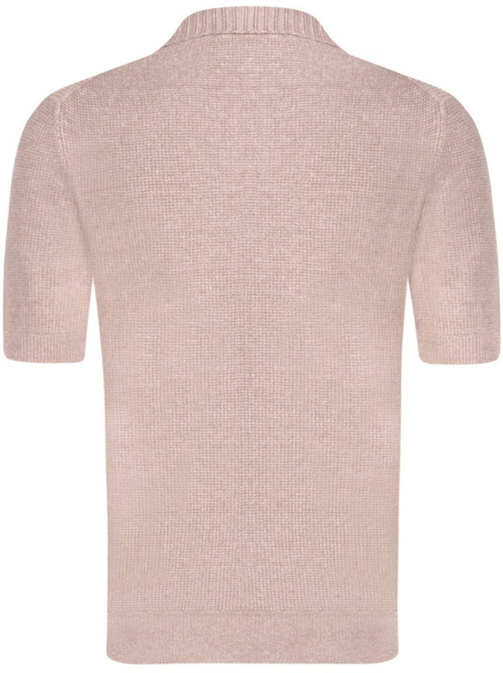Gran Sasso Skipper poloshirt – Beige-68% linnen, 32% katoen-HEREN TRUIEN & VESTEN-Beige