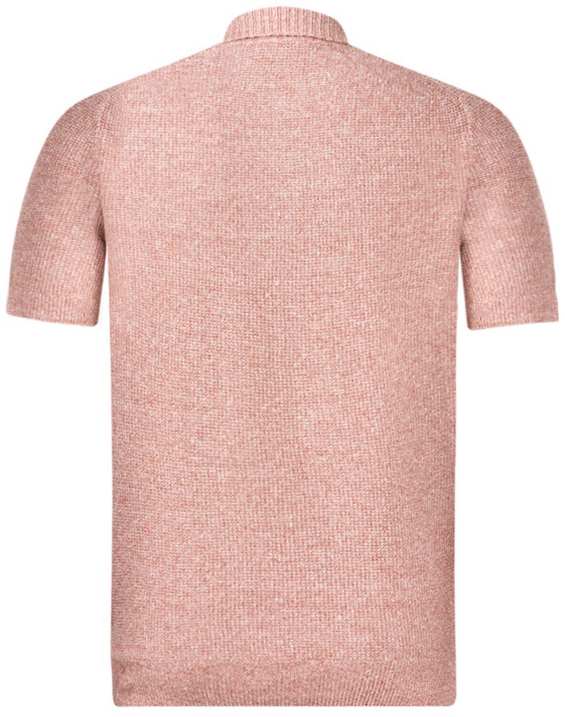 Gran Sasso Skipper poloshirt – Rood -68% linnen, 32% katoen-HEREN TRUIEN & VESTEN-Rood