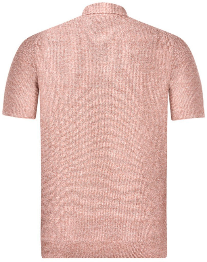 Gran Sasso Skipper poloshirt – Rood -68% linnen, 32% katoen-HEREN TRUIEN & VESTEN-Rood