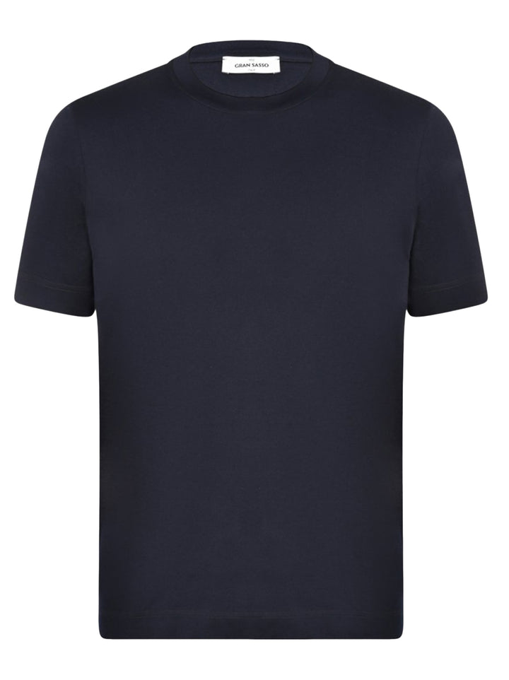 Gran Sasso T-shirt – Blauw-100% katoen-HEREN POLO'S & T-SHIRTS-Blauw