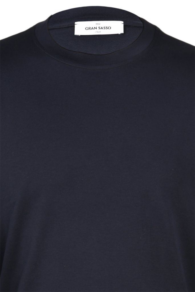 Gran Sasso T-shirt – Blauw-100% katoen-HEREN POLO'S & T-SHIRTS-Blauw
