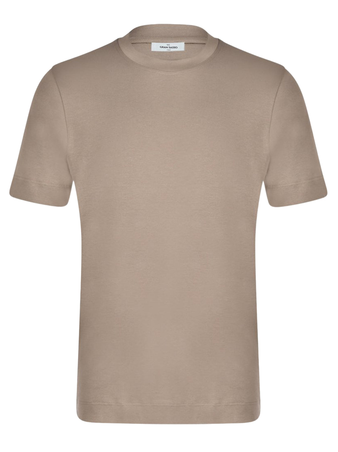 Gran Sasso T-shirt – Bruin-100% katoen-HEREN POLO'S & T-SHIRTS-Bruin