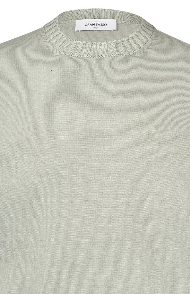 Gran Sasso T-shirt – Groen -100% katoen-HEREN POLO'S & T-SHIRTS-Groen