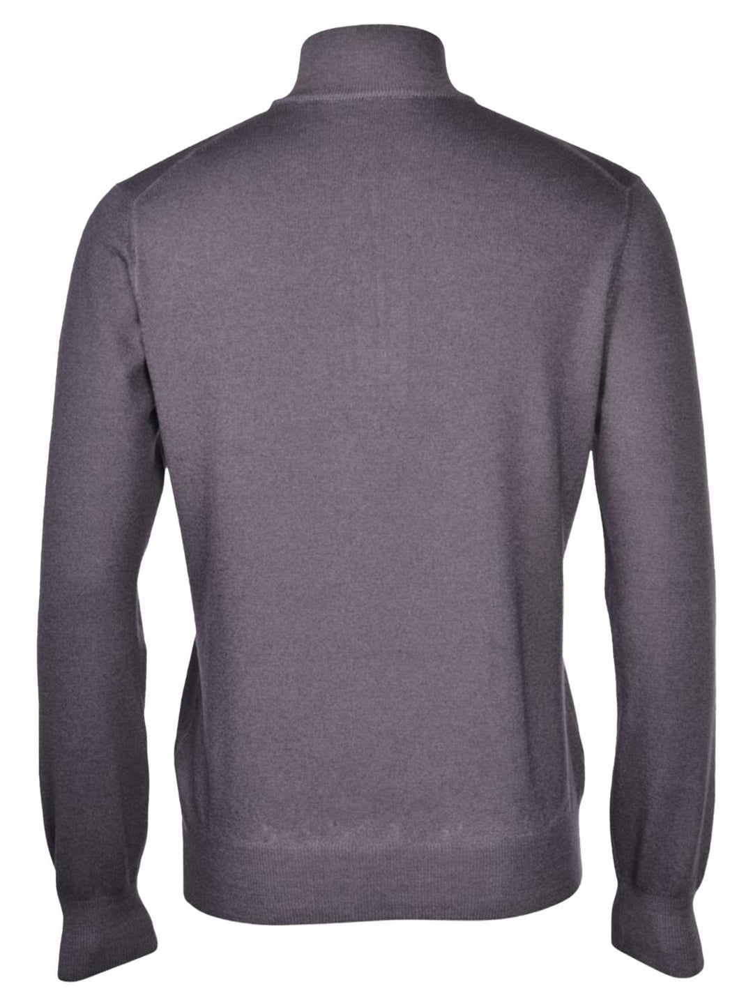 Gran Sasso trui met rits-100% wol-HEREN TRUIEN & VESTEN-Antraciet