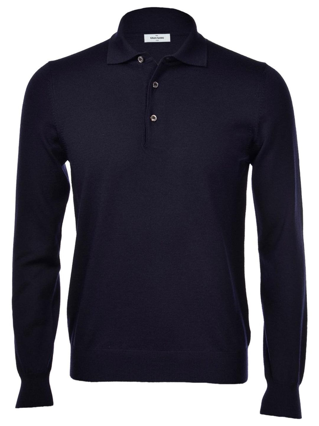 Gran Sasso trui polokraag-100% wol-HEREN TRUIEN & VESTEN-Blauw