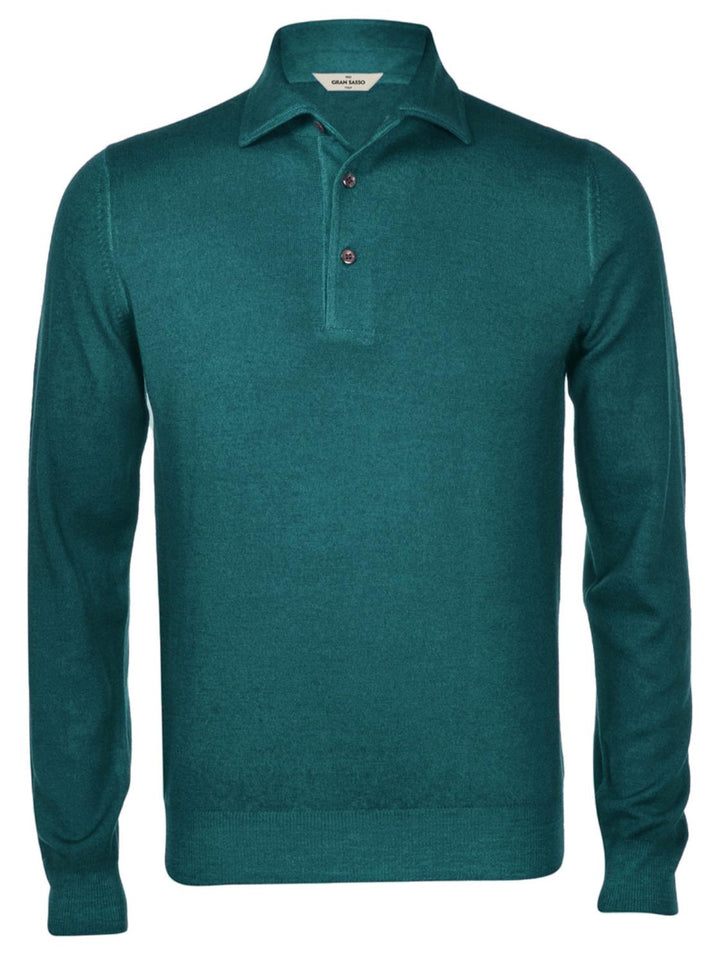 Gran Sasso trui polokraag-100% wol-HEREN TRUIEN & VESTEN-Groen