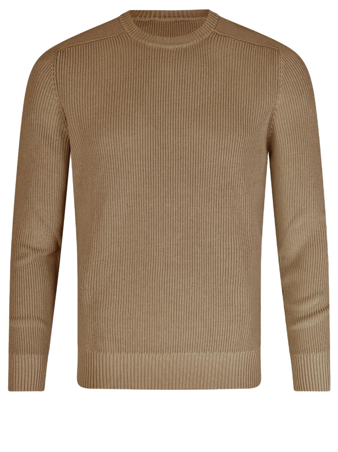 Gran Sasso trui ronde hals-100% katoen-HEREN TRUIEN & VESTEN-Beige