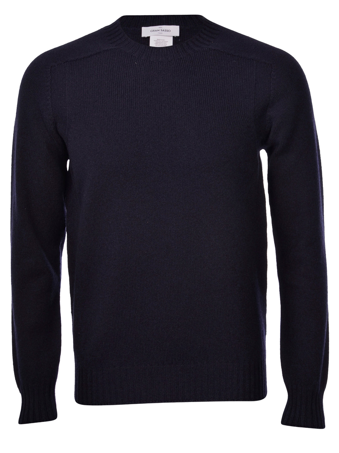 Gran Sasso Trui Ronde Hals – Blauw-100% wol-HEREN TRUIEN & VESTEN-Blauw