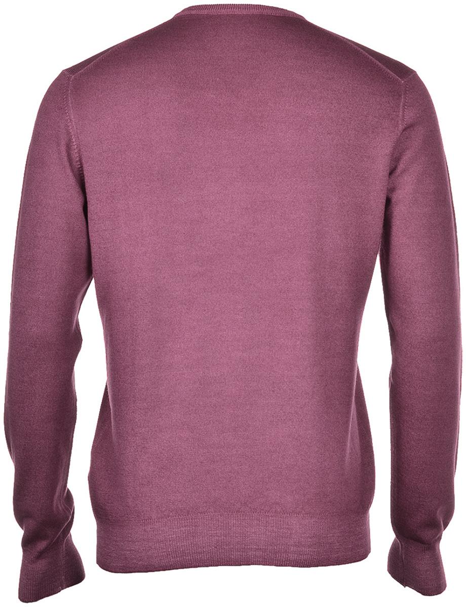 Gran Sasso trui v-hals-100% wol-HEREN TRUIEN & VESTEN-Paars