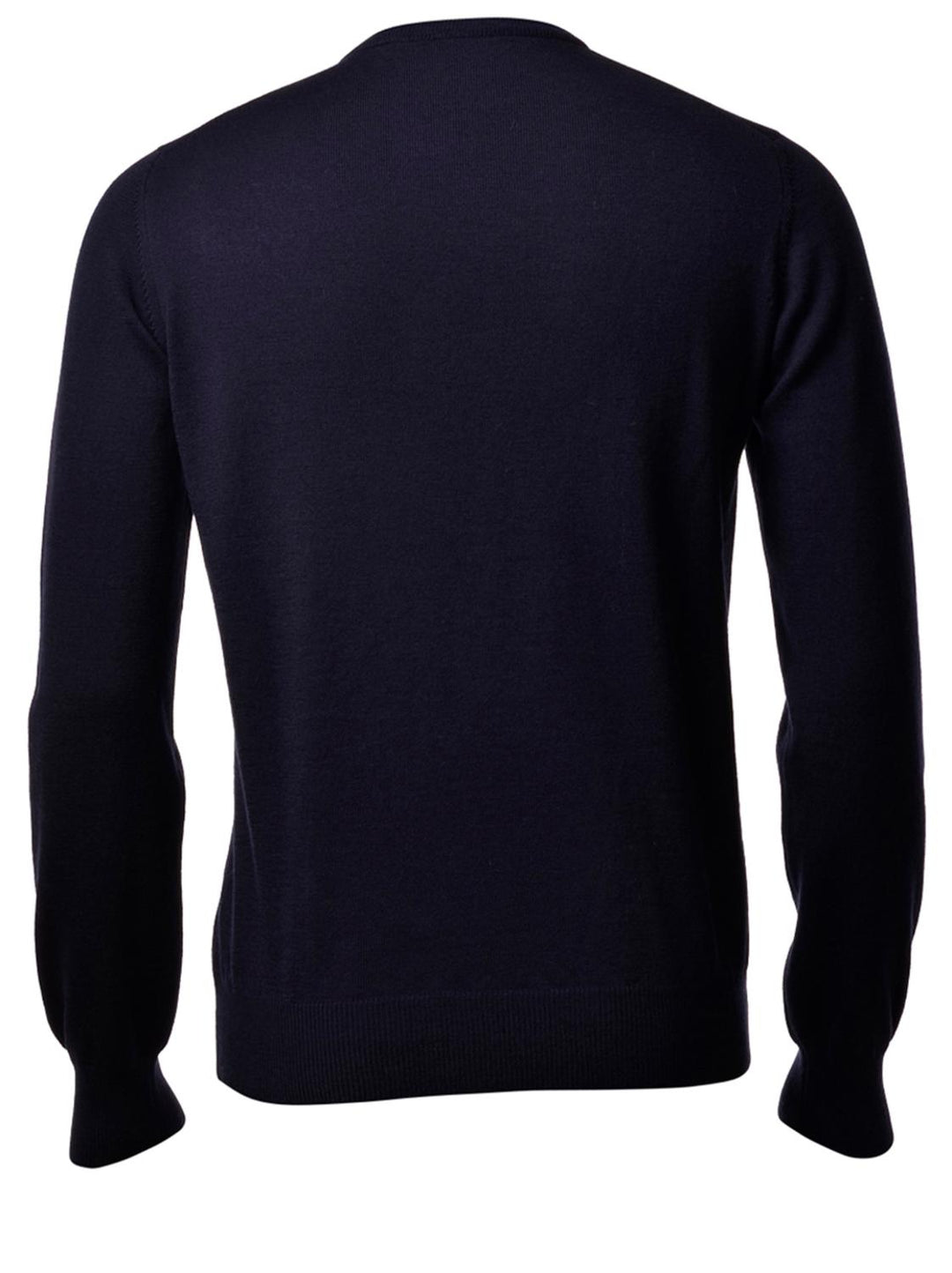 Gran Sasso v-hals trui blauw-100% wol-HEREN TRUIEN & VESTEN-Blauw