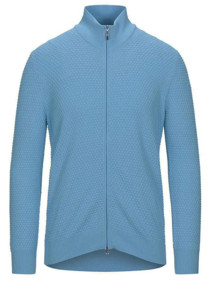 Gran Sasso vest-100% katoen-HEREN TRUIEN & VESTEN-Blauw