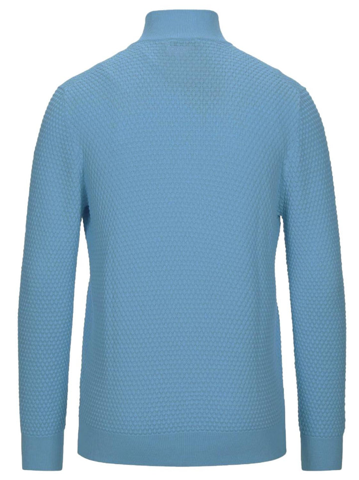 Gran Sasso vest-100% katoen-HEREN TRUIEN & VESTEN-Blauw