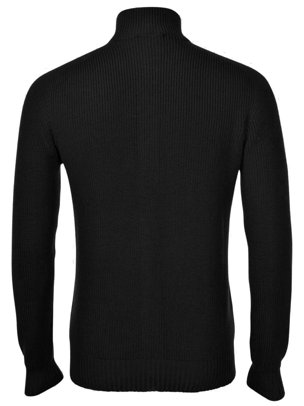 Gran Sasso vest-100% wol-HEREN TRUIEN & VESTEN-Zwart