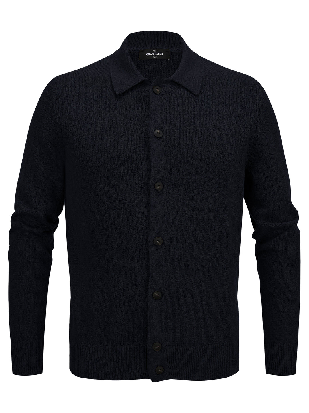 Gran Sasso Vest – Blauw-93% katoen, 7% cashmere-HEREN TRUIEN & VESTEN-Blauw